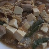 豆腐と鳥肉の卵とじ